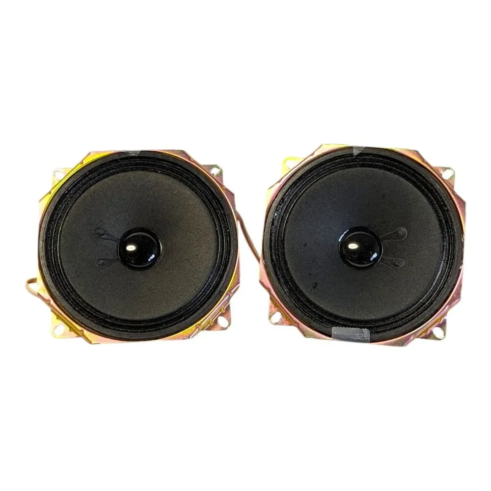 Sony 1-529-185-11 Home Speakers Pair 4.5W 6Ω Wired 1.0Ch Gold Black Metal